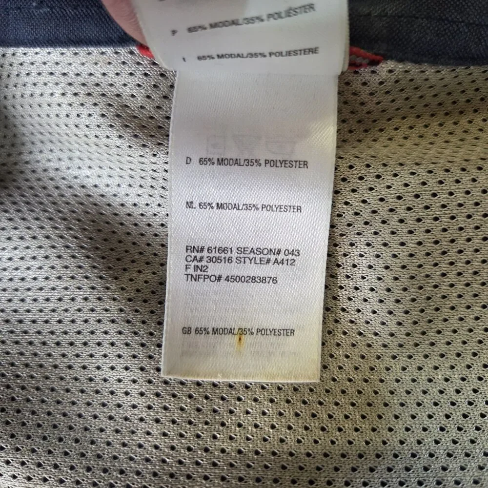 The North Face Shirt Men's Large Blue Roll Tab Modal Blend Button Down